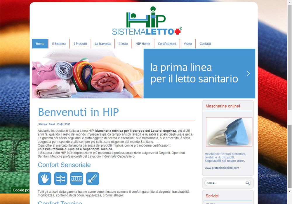 sito web www.hipsistemaletto.it